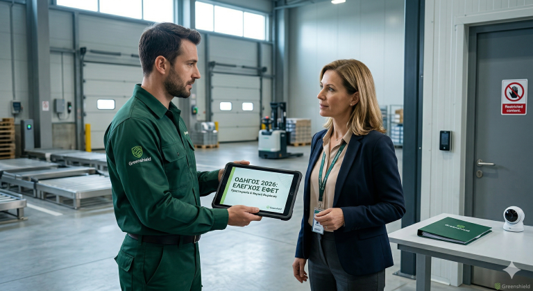 ατεβάστε τον οδηγό PDF της Greenshield για την πλήρη προετοιμασία για υγειονομικό έλεγχο ΕΦΕΤ/HACCP το 2026.
